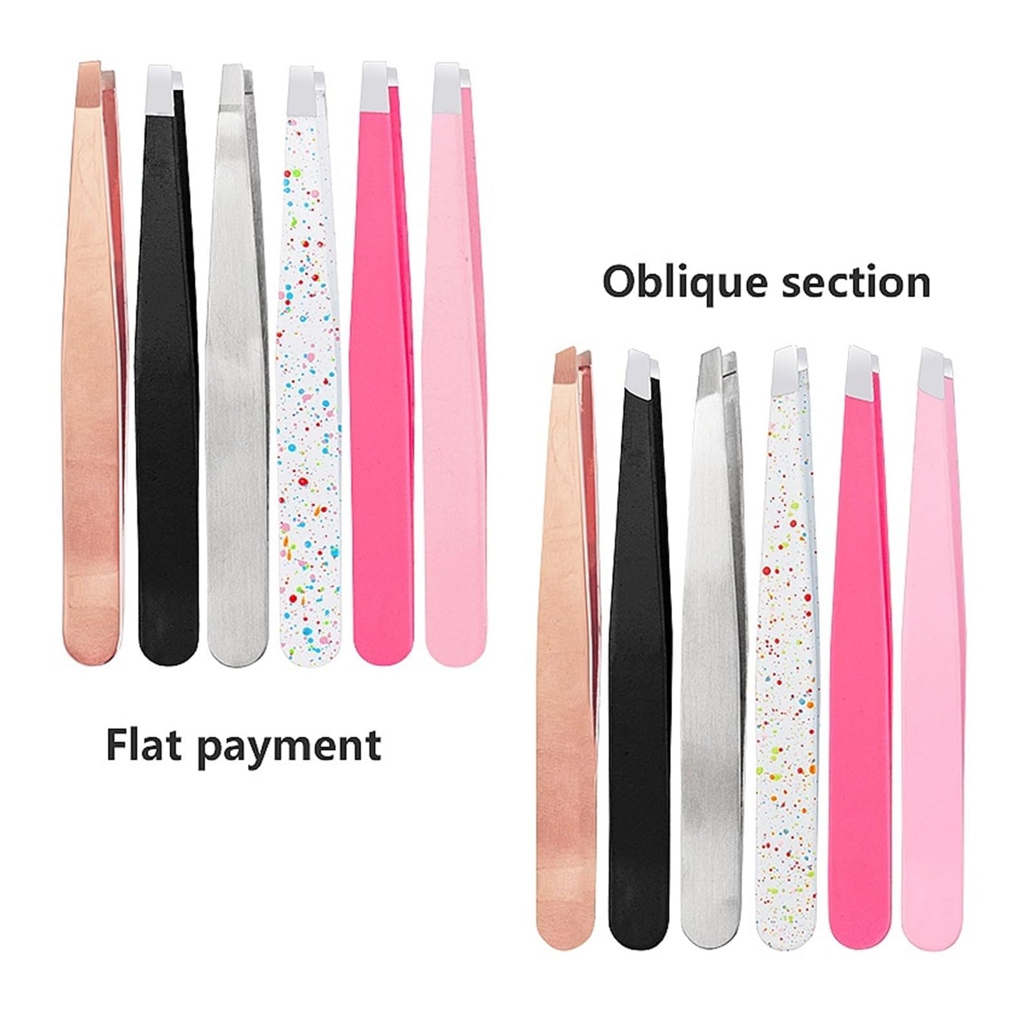 Eyebrows Tweezers Trimmer Professional Beard Eyelash Brow Face Hair Removal Tweezer Beautfy Makeup Stainless Steel Tools(AA296-04) Beauty and Personal Care ZXYZXYZZ