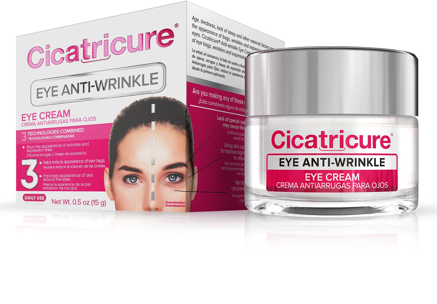 Cicatricure Blur & Filler Anti-Wrinkle Eye Treatment: Advanced Formula for Fine Lines, Under-Eye Bags & Skin Rejuvenation, Hydrating Eye Cream
