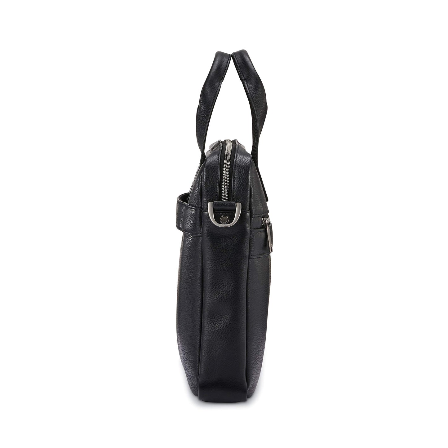 Samsonite Classic Leather Slim Brief, Black, One Size