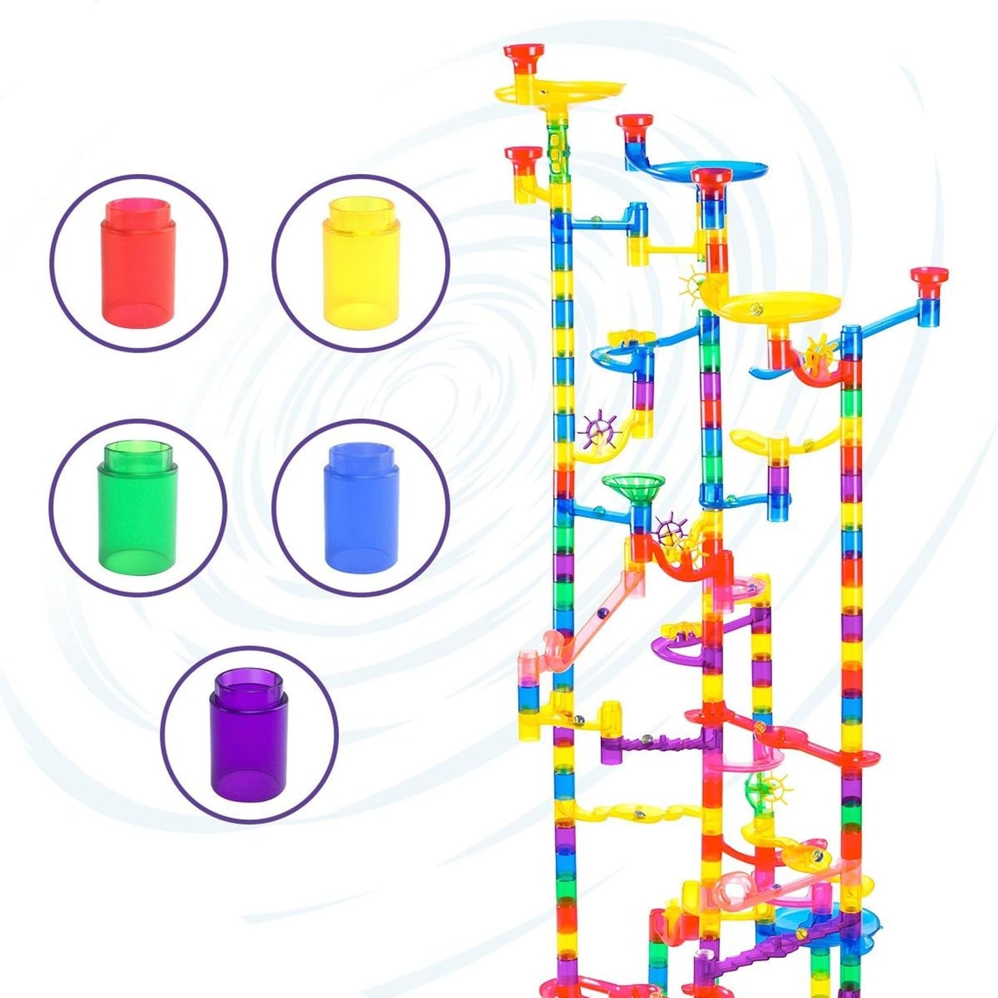 Marble Genius Tubes 30pcs – Marble Run Accessory Set, STEM Building & Educational Construction Add-On Kit for Kids Ages 4+