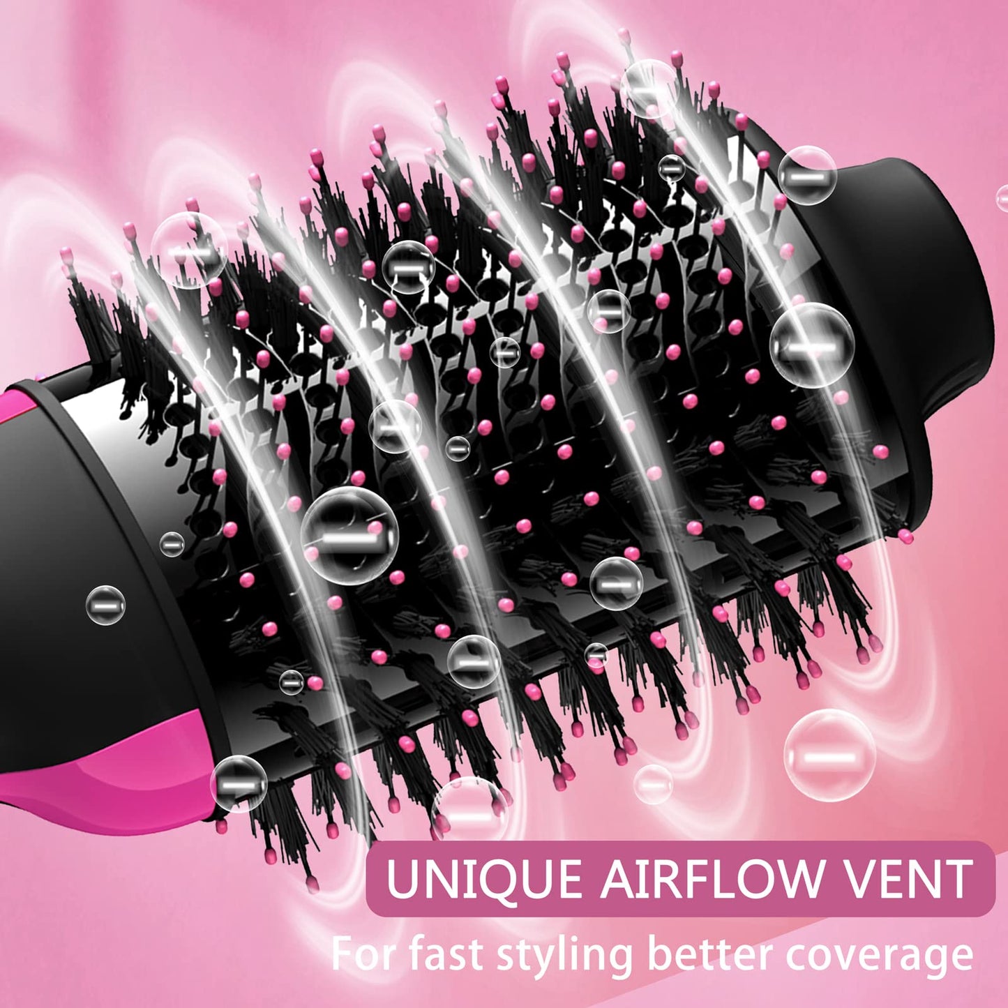 Aopant Hair Dryer Brush Blow Dryer in One, 4 in 1 Styling Tools Blow Dryer with Ceramic Oval Barrel, Hair Dryer and Styler Volumizer, Hot Air
