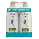 Dove Daily Moisture Shampoo & Conditioner Set - Deep Hydration with Hyaluronic Acid for Smoothing & Revitalizing Dry, Damaged Hair, 18 Oz Ea