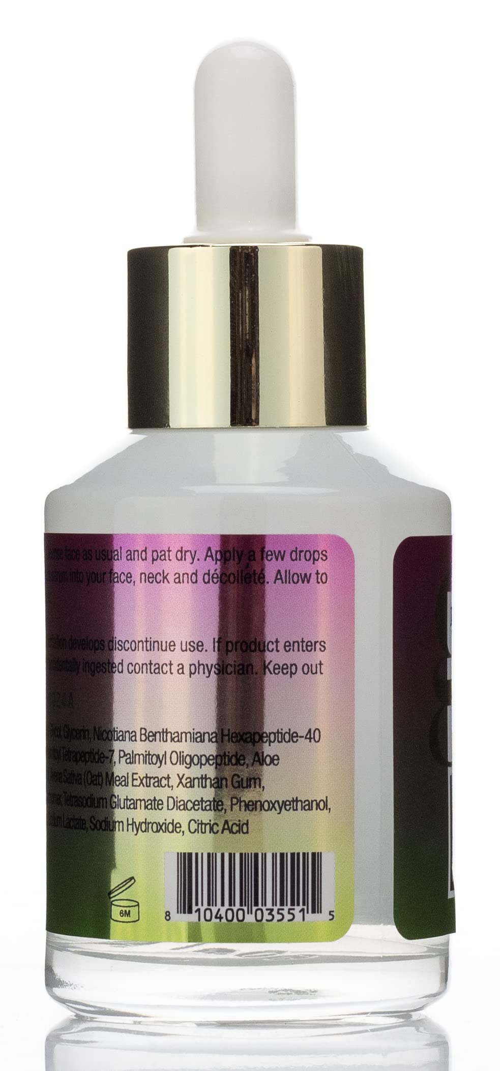 Neogold Collagen & Peptides Plumping Skin Care Facial Serum. Anti Aging Neck & Face Skincare Serum Helps Reduce Appearance Of Crepey Skin, Aging