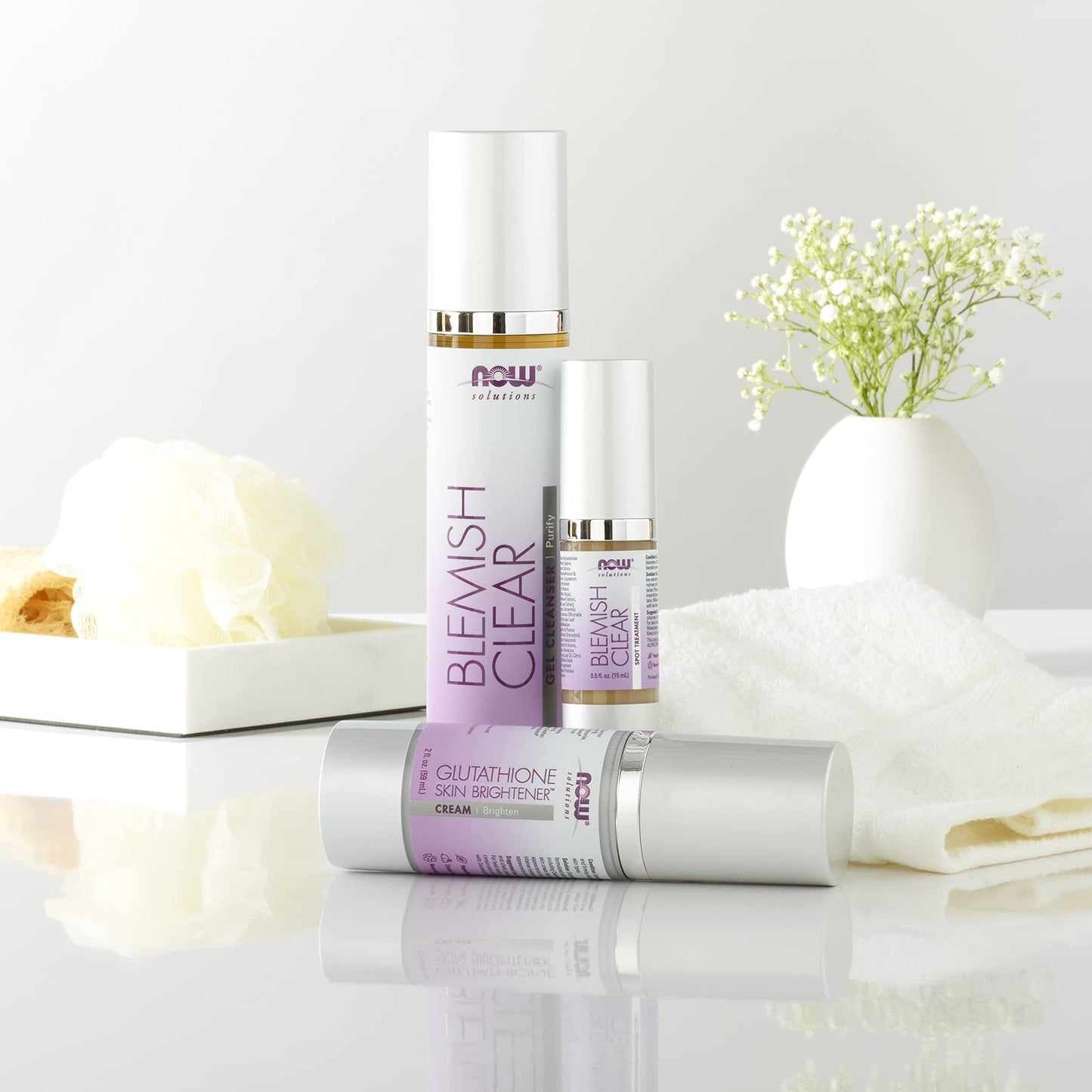 NOW Solutions, Blemish Clear Gel Cleanser, Gentle Deep Cleansing, Cleans Pores, Purify, 4-Ounce