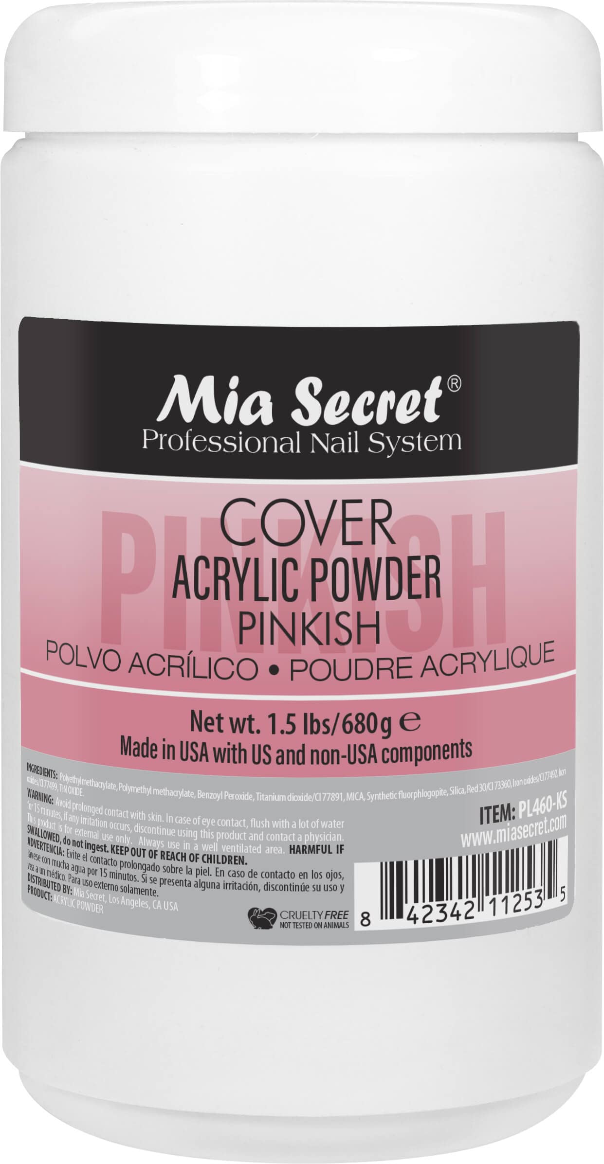 Mia Secret COVER PINKISH Acrylic Powder (1.5 LBS) Beauty & Personal Care Mia Secret
