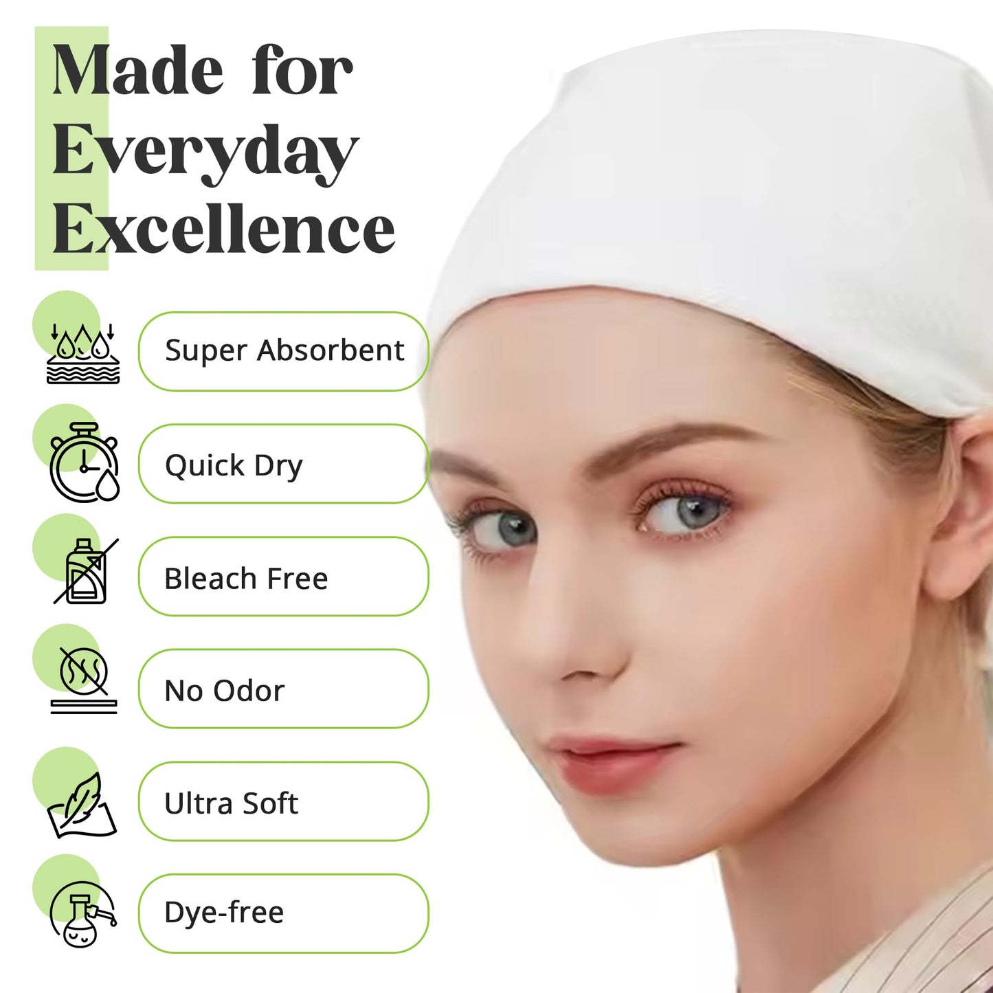 DAVELEN Disposable Large Luxury Towels (50-Count) Spa and Salon Quality Softness for Guests, Clients | Hair, Face, Body Use | Luxurious Comfort…