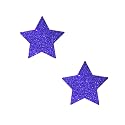 Neva Nude Purple Rain Glitter Starry Nights Bodistix - Glitter Body Stickers for Festivals, Raves, & Parties | Medical Grade Adhesive, Waterproof