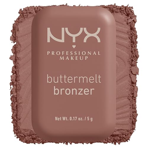 NYX PROFESSIONAL MAKEUP Matte Buttermelt Bronzer, Longwear Face Makeup with Up to 12 Hours of Wear, Vegan Formula - Butta Biscuit (Medium Rosy Warm)