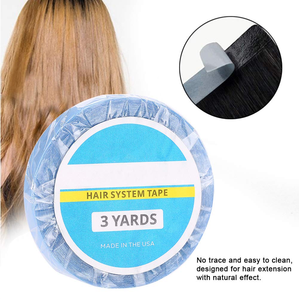 Hair Extension Adhesive Double Sided Tape, Hair Tape Beauty Tool for Extensions Toupees Beards and Wigs