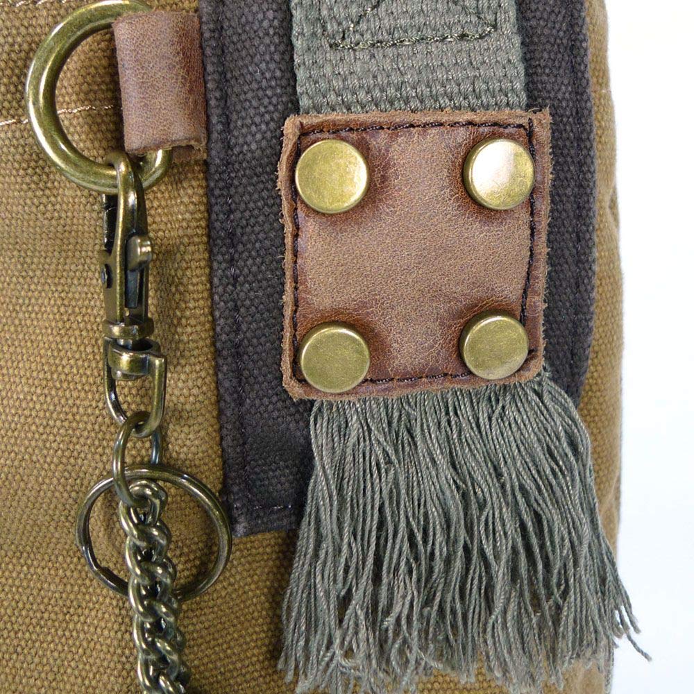 CHALA Women Handbag Patch Crossbody - Loon Bird - Olive