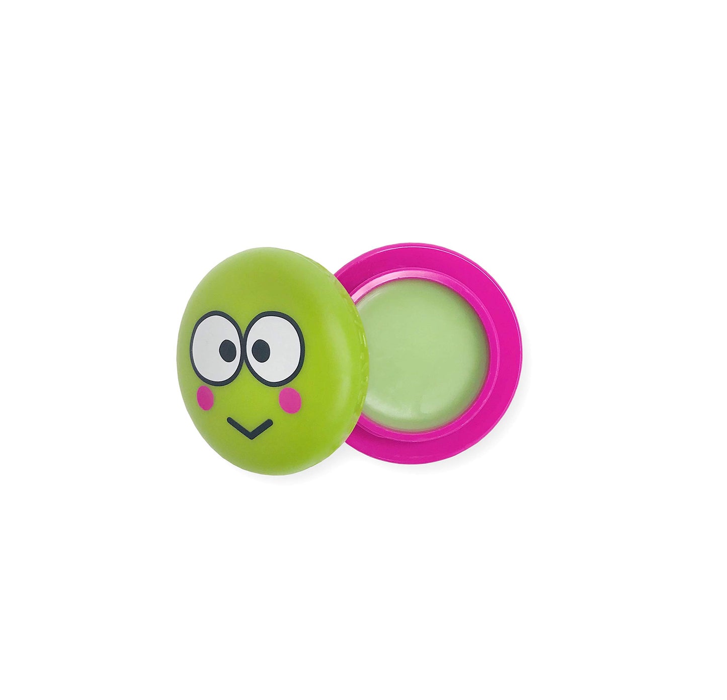 The Crème Shop x Sanrio Hello Kitty Macaron Lip Balm (Keroppi Green Apple A Day) Korean Cute Scented Pocket Portable Soothing Advanced Must-Have