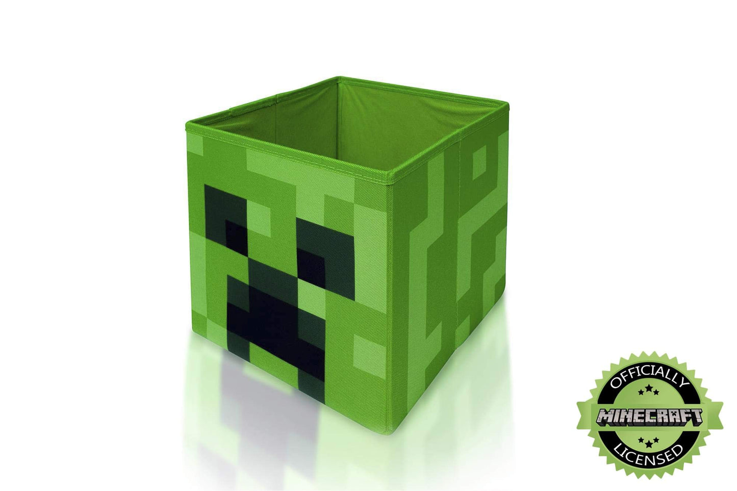Minecraft Creeper Storage Cube Organizer | Creeper from Cubbies | Organization Cubes | 10-Inch Square Bin