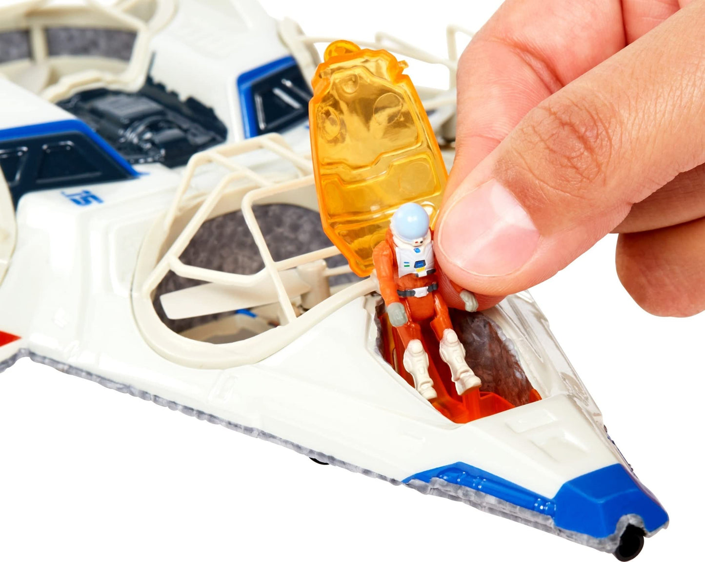 Hot Wheels RC Mattel Disney and Pixar Lightyear Spaceship with Buzz Lightyear Action Figure, Remote Control Drone