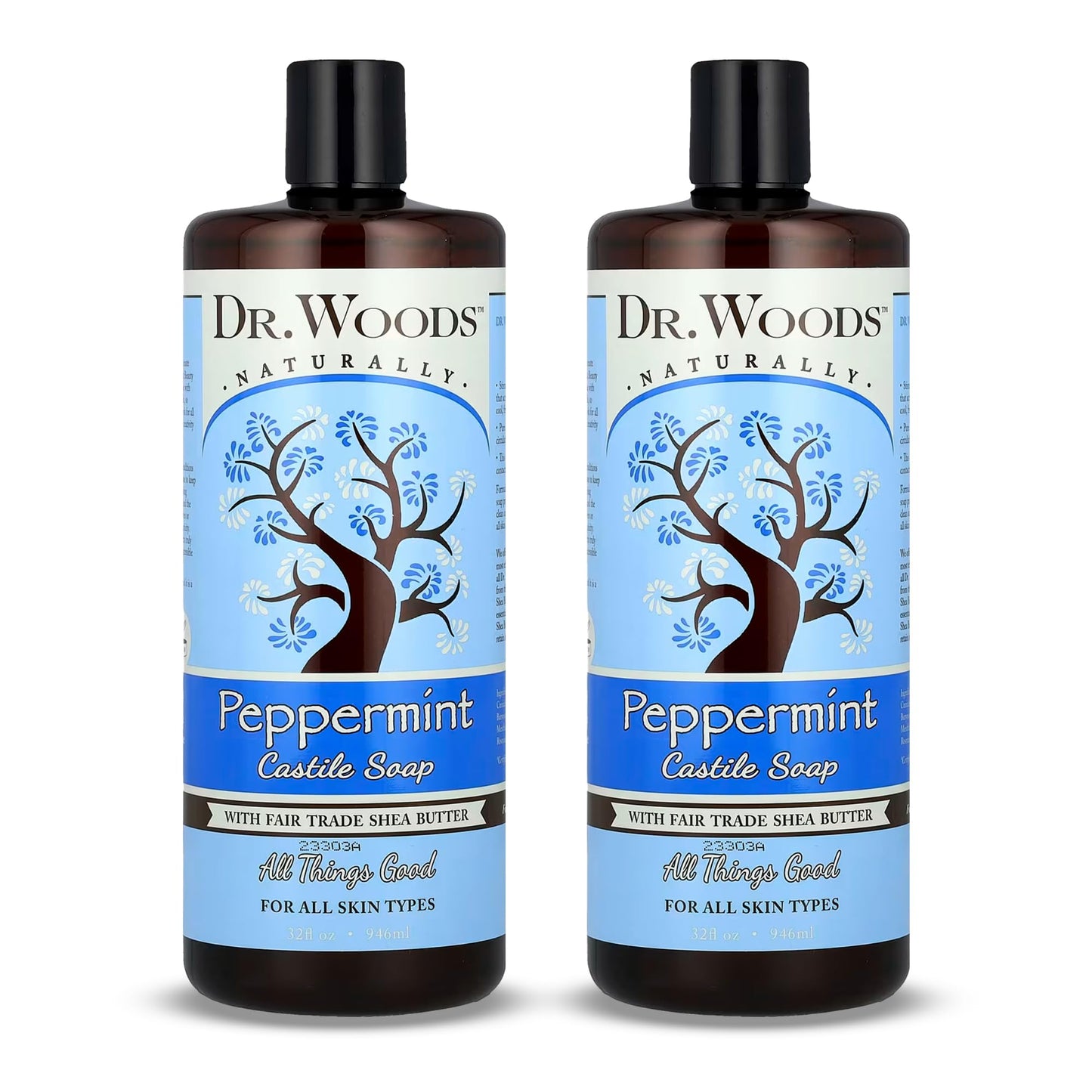 Dr. Woods Peppermint Liquid Castile Soap- Castile Soap with Pure Peppermint Oil, Body Wash for Men and Women, Organic Shea Butter, Natural Cleaner Beauty & Personal Care Dr. Woods