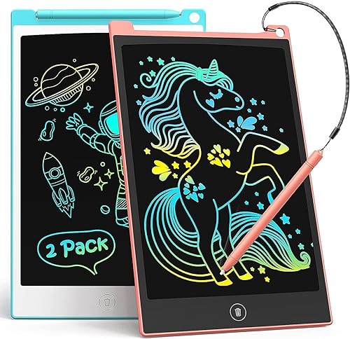 TECJOE LCD Writing Tablet, 8.5 Inch Colorful Doodle Board Drawing Tablet for Kids, Christmas Stocking Stuffers Birthday Gifts Travel Games Toys…