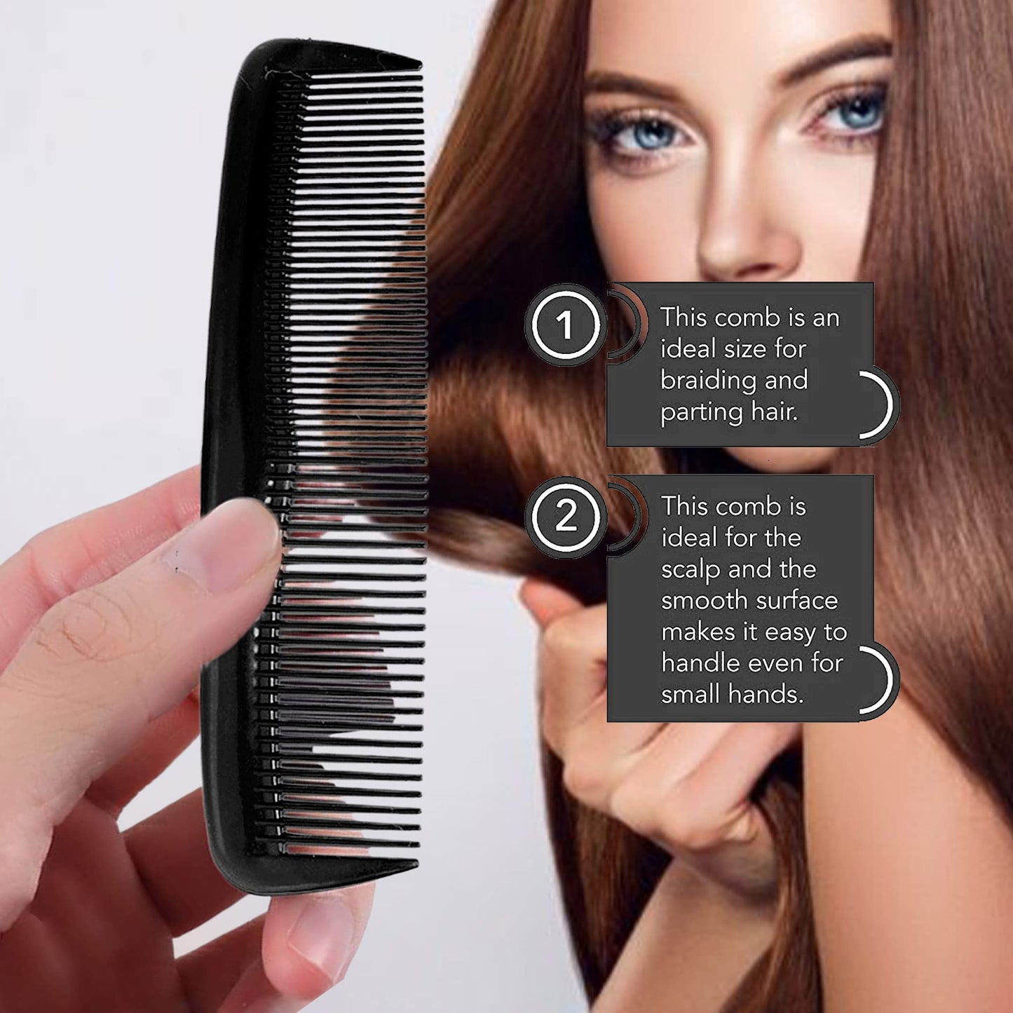 Soft 'N Style Hair Care 4-Pack Comb - Not Breakable - mens comb/fine tooth comb/peines para cabello Beauty and Personal Care Soft 'N Style