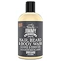 Uncle Jimmy Hair, Beard & Body Men's Wash | Sulfate Free, Paraben Free, with Naturally Derived Clean Ingredients Leaving Skin Soft and Hydrating 12 Fl