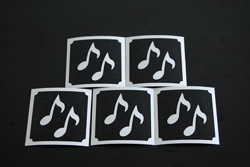Music Notes Make Up Stencil- 5 Pack