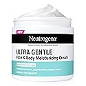Neutrogena Ultra Gentle Face & Body Moisturizing Cream, Nourishing Face & Body Lotion Moisturizer for Normal to Sensitive Skin Leaves Skin Feeling
