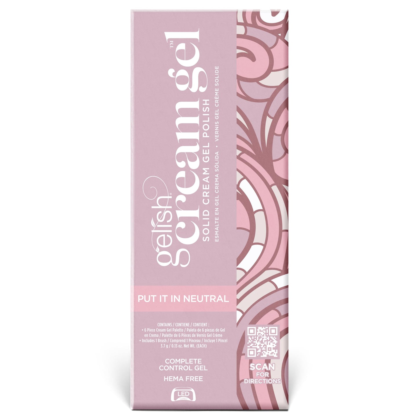 Gelish Cream Gel Soak-Off Solid Gel Polish with Brush - Act Natural Palette Beauty & Personal Care Gelish