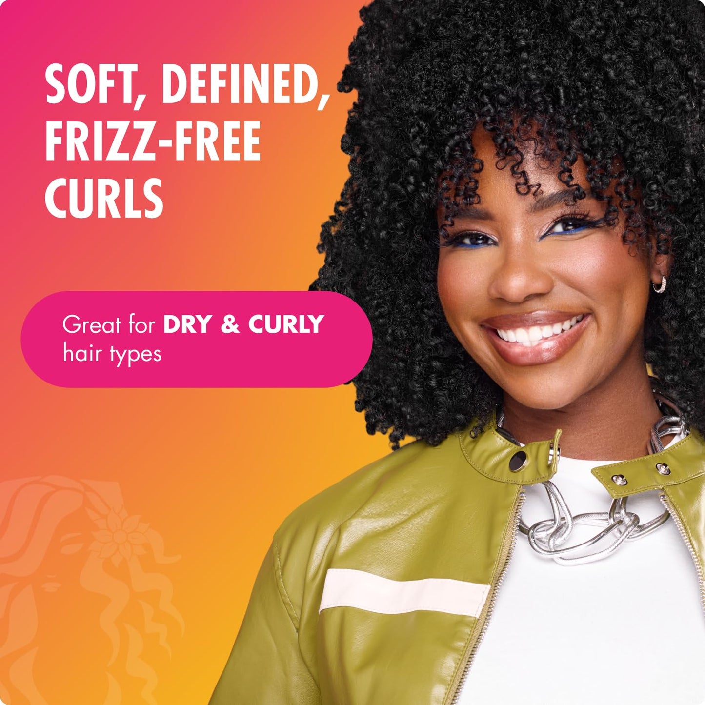 Mielle Organics Babassu & Mint Brazilian Curly Cocktail Curl Cream - Curl Defining, Hair Styling Cream for Textured Hair - Locks in Moisture, Boosts