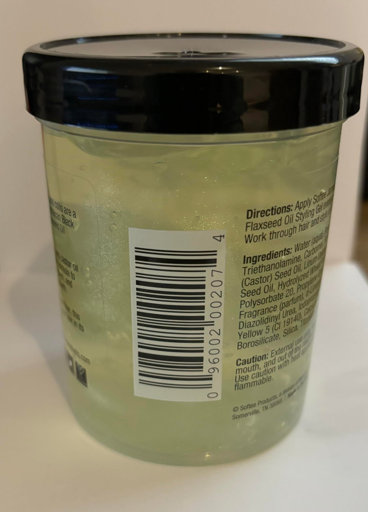 Softee Softee jamaican black castor & flaxseed oil styling gel 8 ounce, Green, 8 Ounce