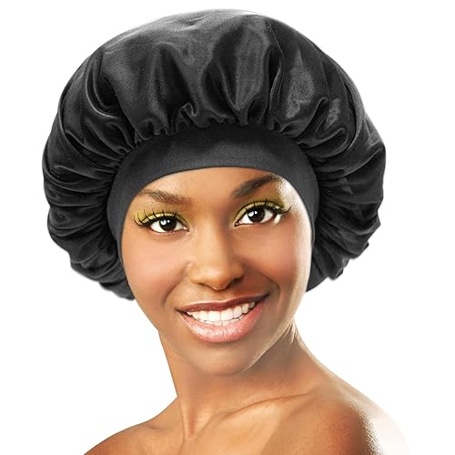 Donna Olive Oil & Vitamin E Treated Wide Band Bonnet #22044, Strengthens Hair, Improves Hair, Repairs Hair, Durable Material, Soft Material, Satin