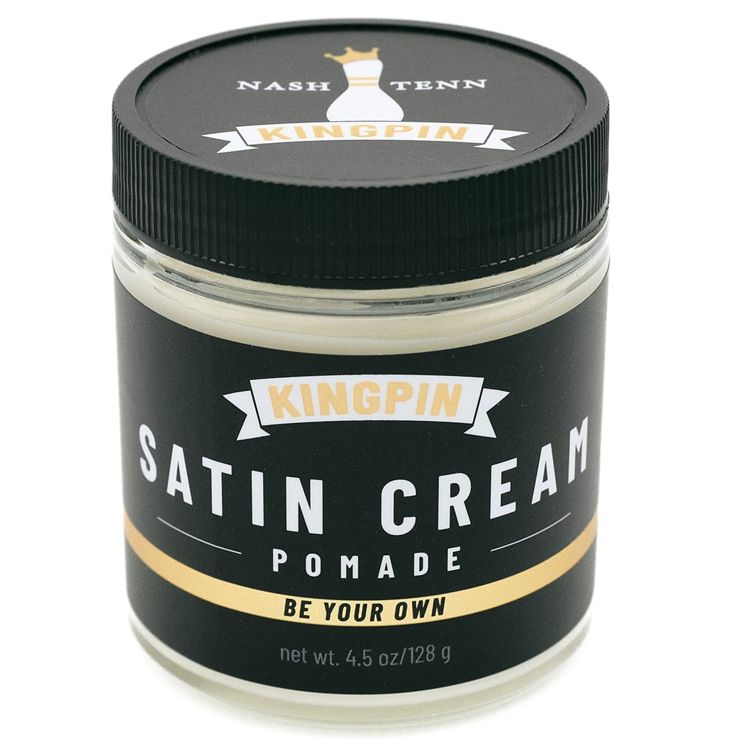 Satin Cream Hair Wax for Smooth Styling - Medium Hold & Natural Finish - Lightweight, Non-Greasy Hair Pomade for Men, All-Day Control & Texture