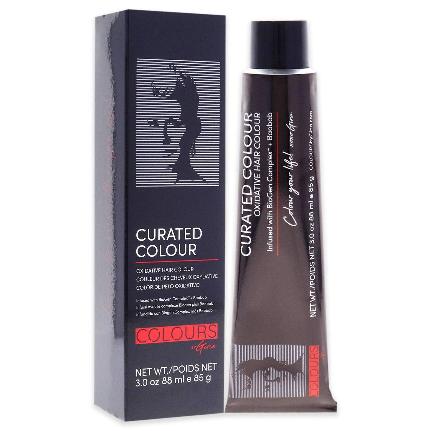 Colours By Gina Curated Colour - 4.35-4GM Golden Mahogany Brown by Colours By Gina for Unisex - 3 oz Hair Color