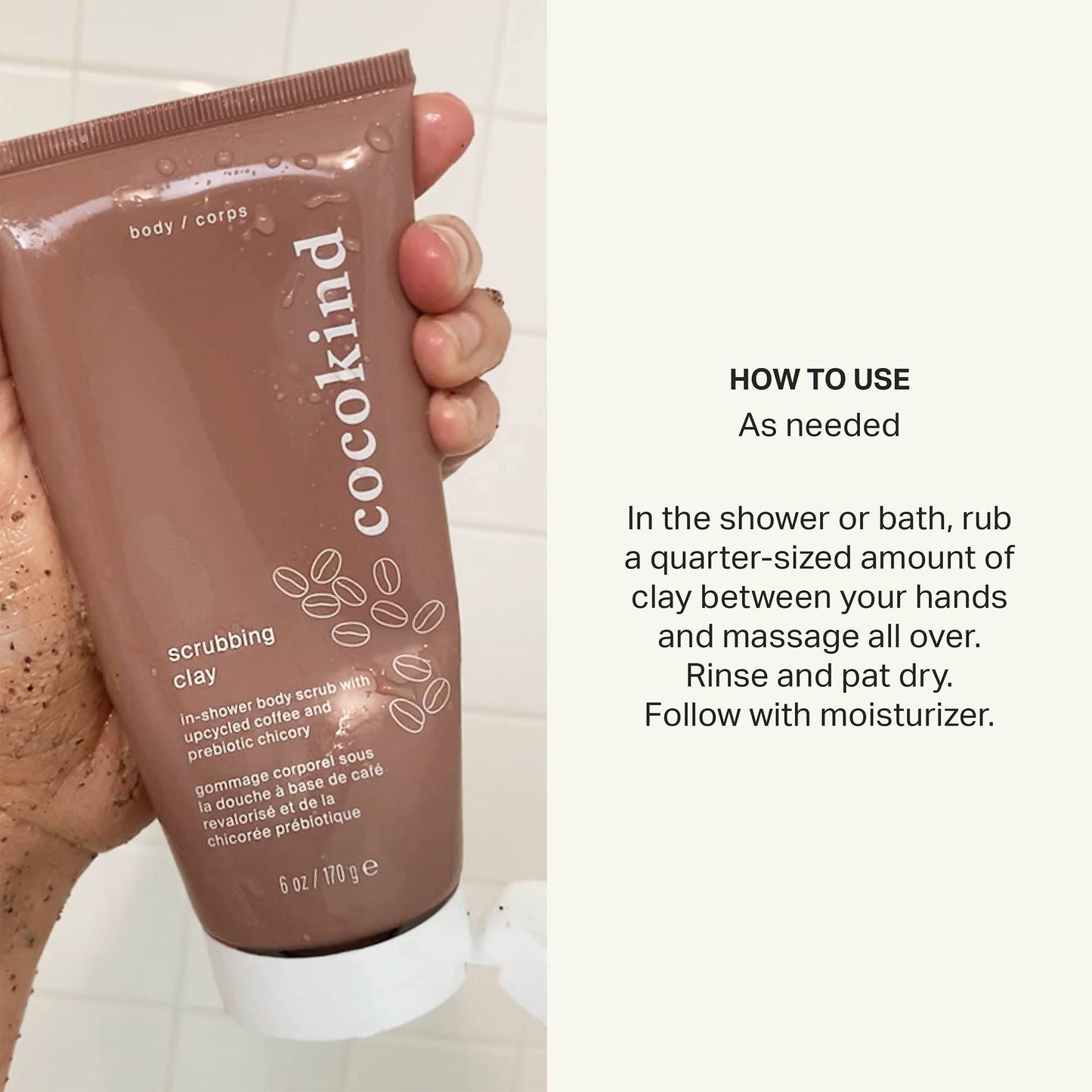 Cocokind Coffee Body Scrub and Exfoliator, Brightening Body Wash