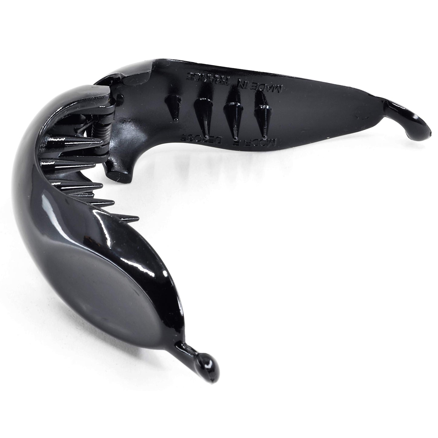 Camila Paris CP2302 2.75 Inch Small Hair Claw Clip for Women Black, Strong Hold Decorative Hair Clips Durable Styling Girls Hair Accessories. Ponytail