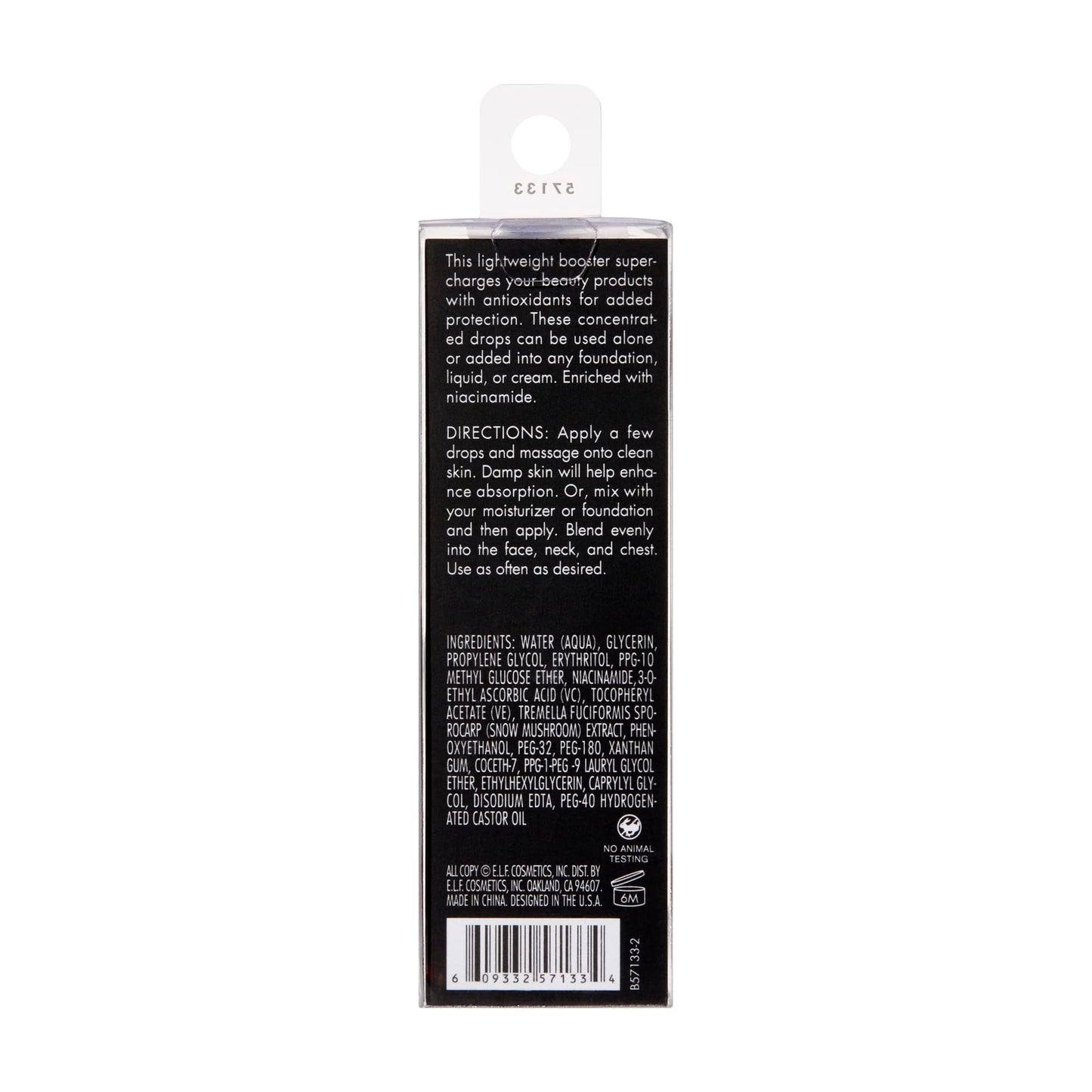 e.l.f. Skin Antioxidant Booster Drops, Lightweight Drops For Added Antioxidants, Infused With Vitamin C, Vitamin E & Snow Mushroom Extract