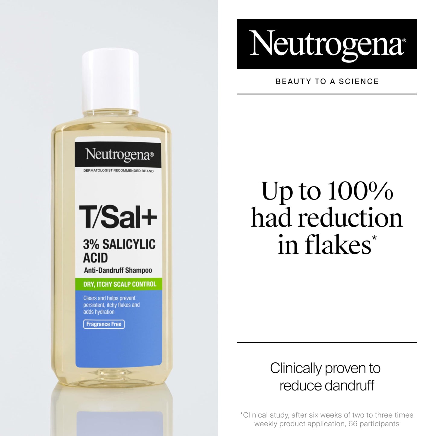 Neutrogena T/Sal 3% Salicylic Acid Anti-Dandruff Shampoo, Controls Scalp Build-Up & Relieves Itching & Flaking from Dandruff, Scalp Psoriasis