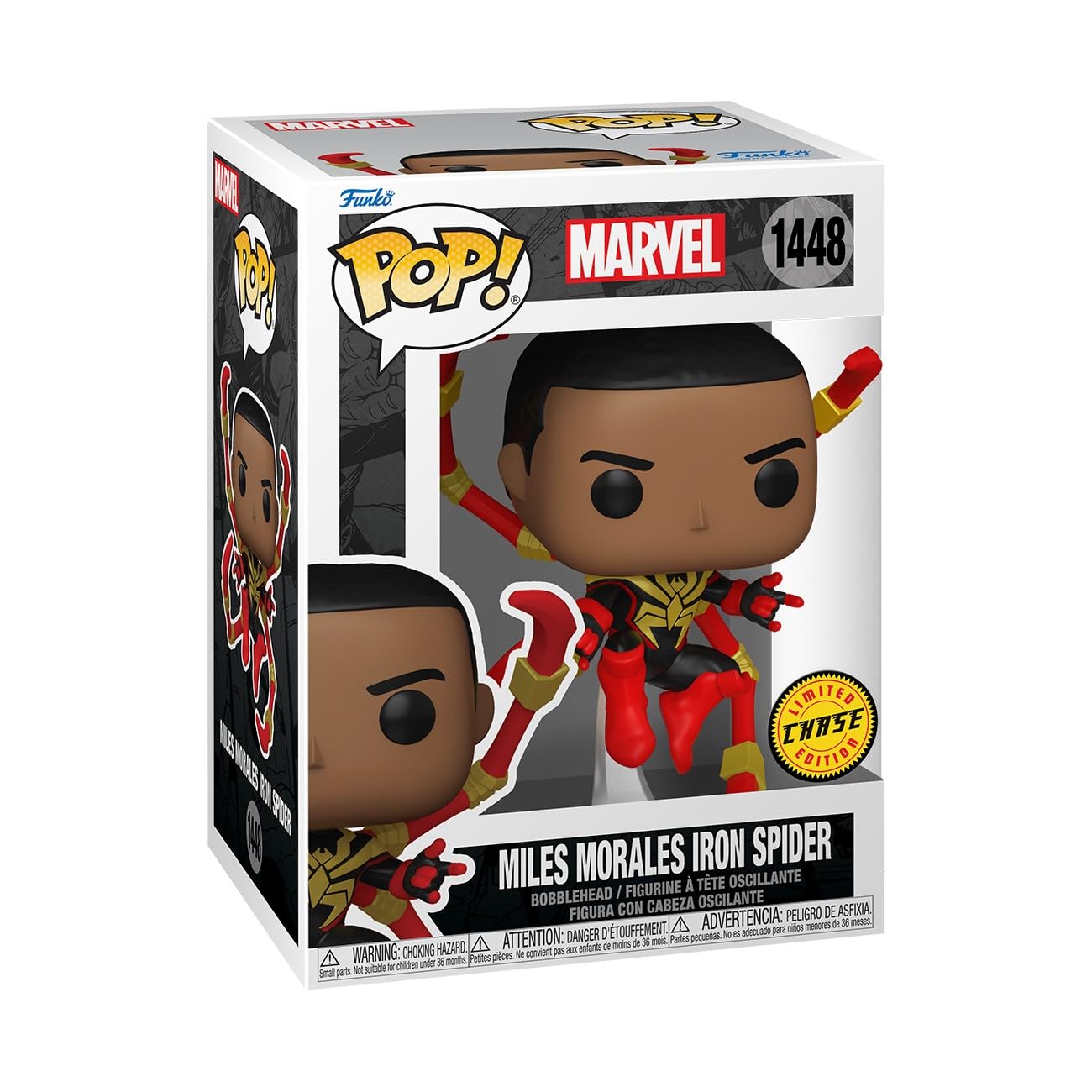 Funko POP Marvel: Spider-Man Comics - Miles Morales Iron Spider - 1/6 Odds for Rare Chase Variant - Marvel Comics - Collectable Vinyl Figure - Gift…