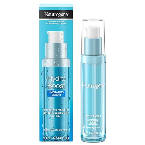 Neutrogena Hydro Boost Hydrating Hyaluronic Acid Face & Neck Serum, Fast-Absorbing Daily Facial Moisturizer with Purified Hyaluronic Acid for Hydrated