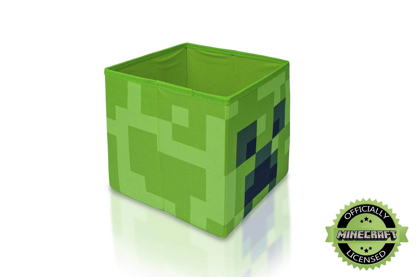 Minecraft Creeper Storage Cube Organizer | Creeper from Cubbies | Organization Cubes | 10-Inch Square Bin