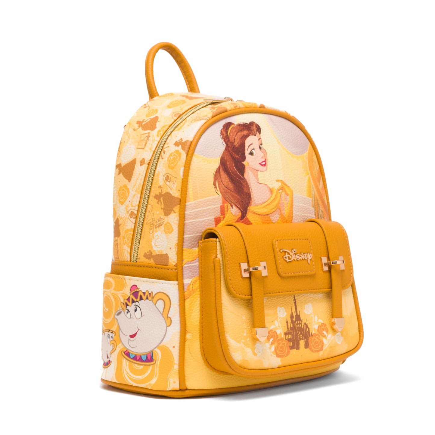 Wondapop Disney Beauty and the Beast Belle 11" Vegan Leather Fashion Mini Backpack