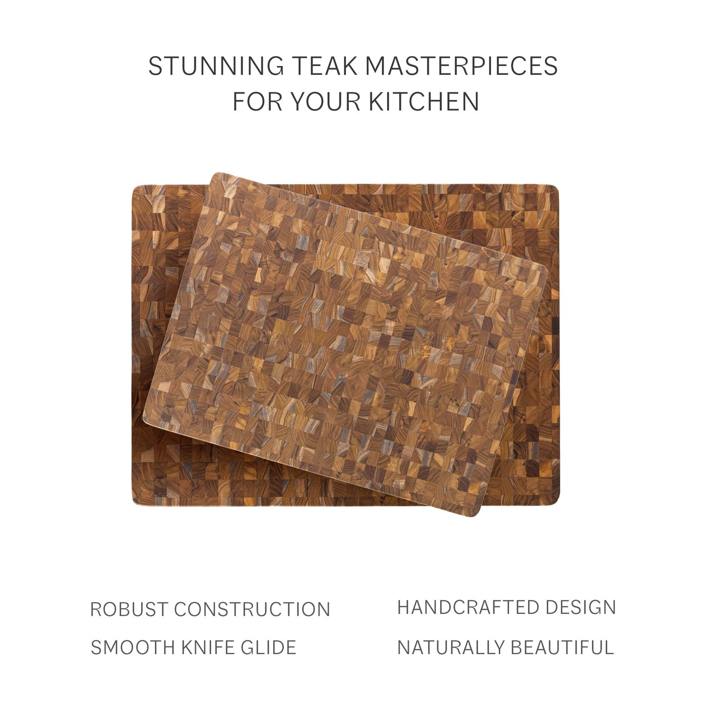 Teakhaus Butcher Block Cutting Board - Large Wooden Cutting Board - Holiday Gift Ideas for Men and Women - Gift-Ready End Grain Wood, Knife Friendly…