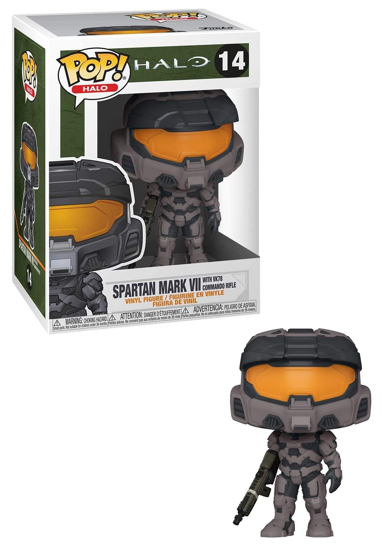 Funko Pop! Games: Halo Infinite - Spartan Mark VII with VK78, 3.75 inches