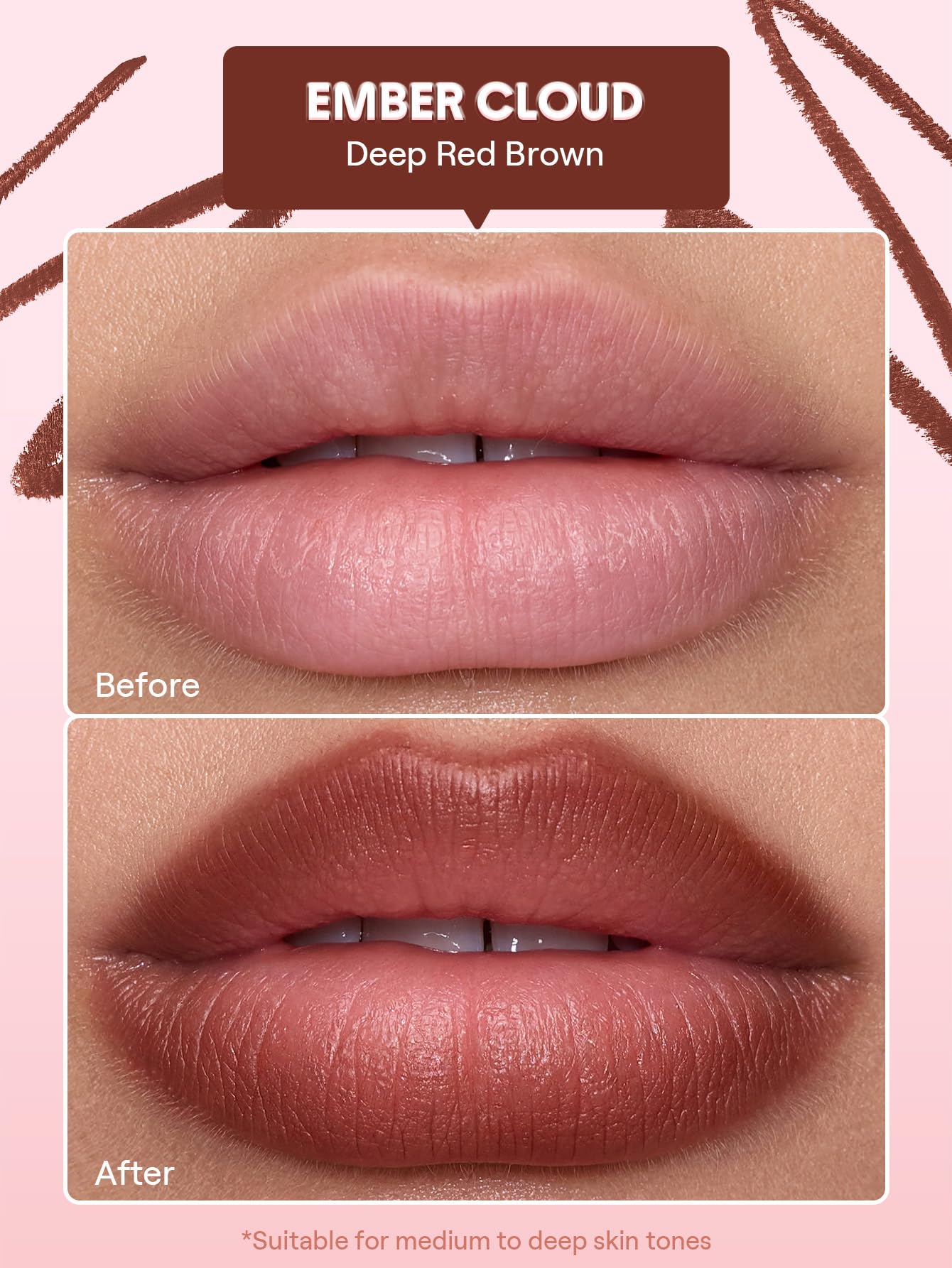 SHEGLAM Cloudline Blur Lip Liner Long Lasting,Vegan & Cruelty-Free Lip Stain-Ember Cloud Beauty and Personal Care SHEGLAM