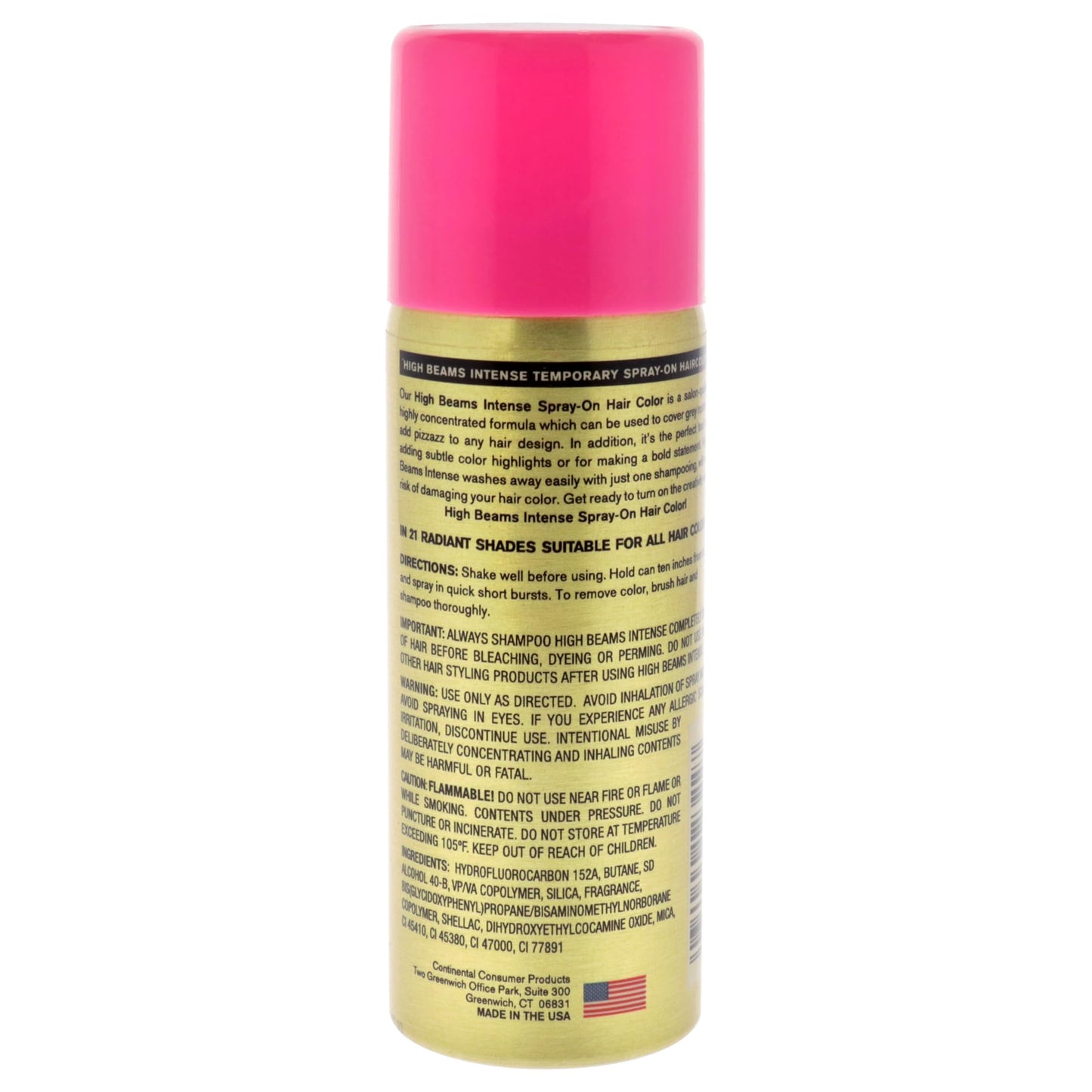 High Beams Intense Temporary Spray-On Hair Color - Popstar Pink 2.7 oz (3 pack)