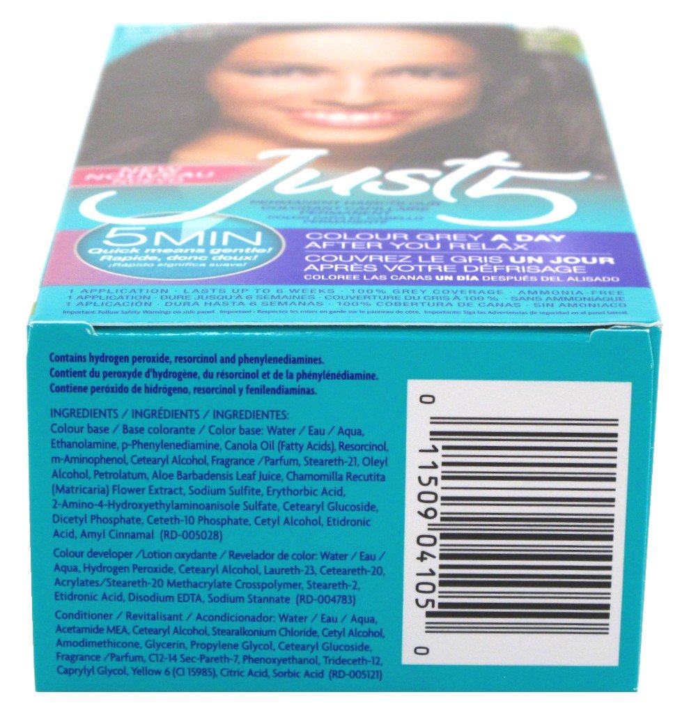 Just 5 Colorant Natural Black 1 Each (Pack of 6)