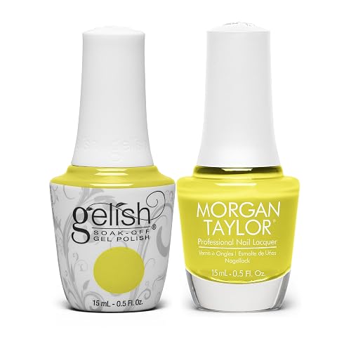Gelish & Morgan Taylor Now & Zen Collection Duo - Perk Up Buttercup, 15mL Beauty & Personal Care Gelish