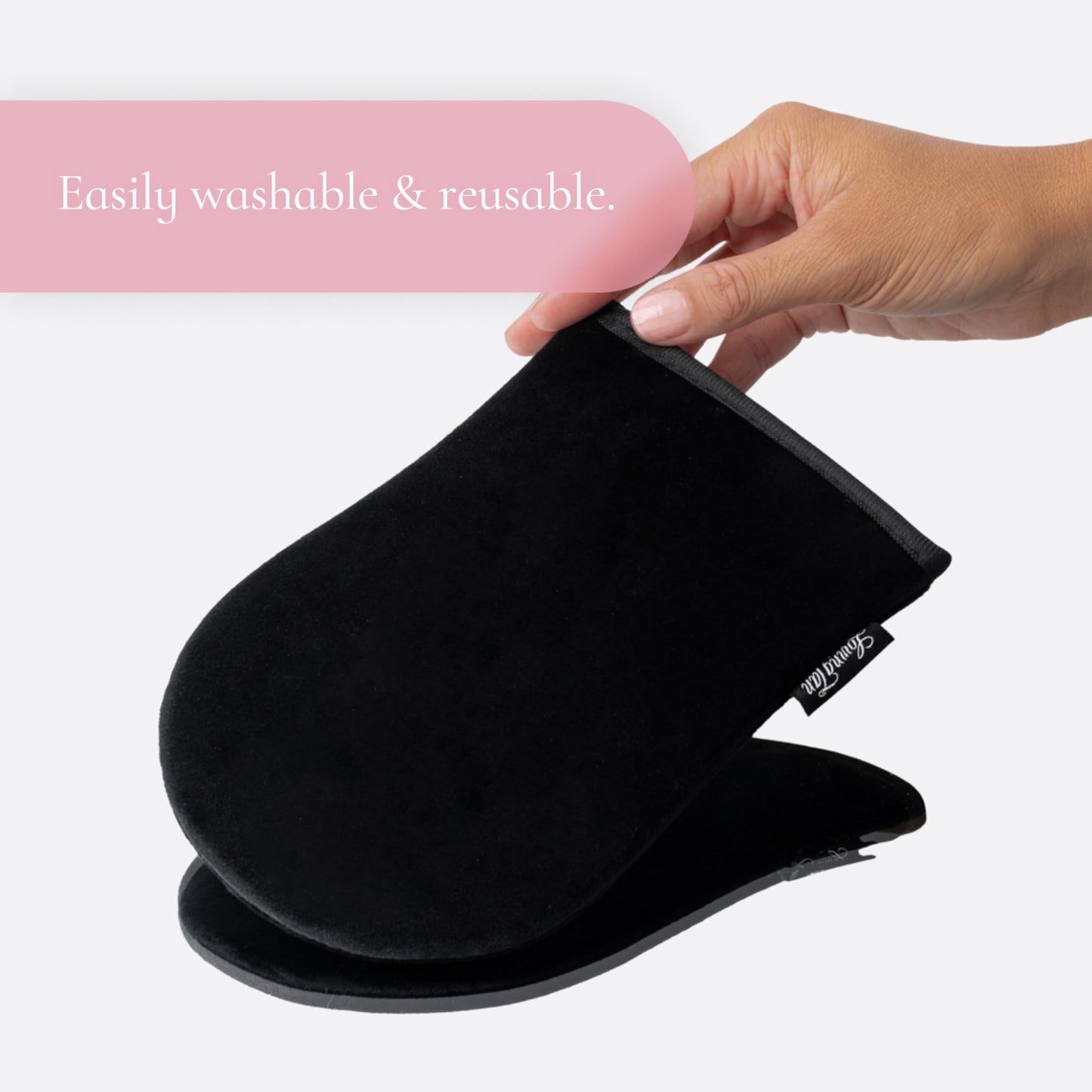 Loving Tan Self Tanning Deluxe Applicator Mitt, Washable & Durable Design for a Salon-Style, Streak Free Finish, Use with Self Tan Mousses, Sprays
