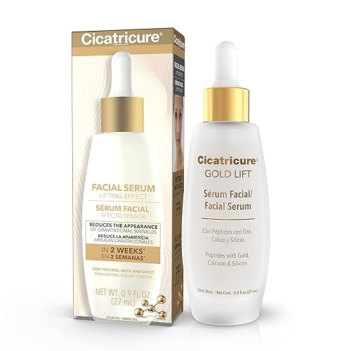 Cicatricure Gold Lift Facial Serum with Lifting Effect for Face, Neck & Chest, Anti Aging Skin Care, Hydrating, Firming & Tightening, Smoothes Facial