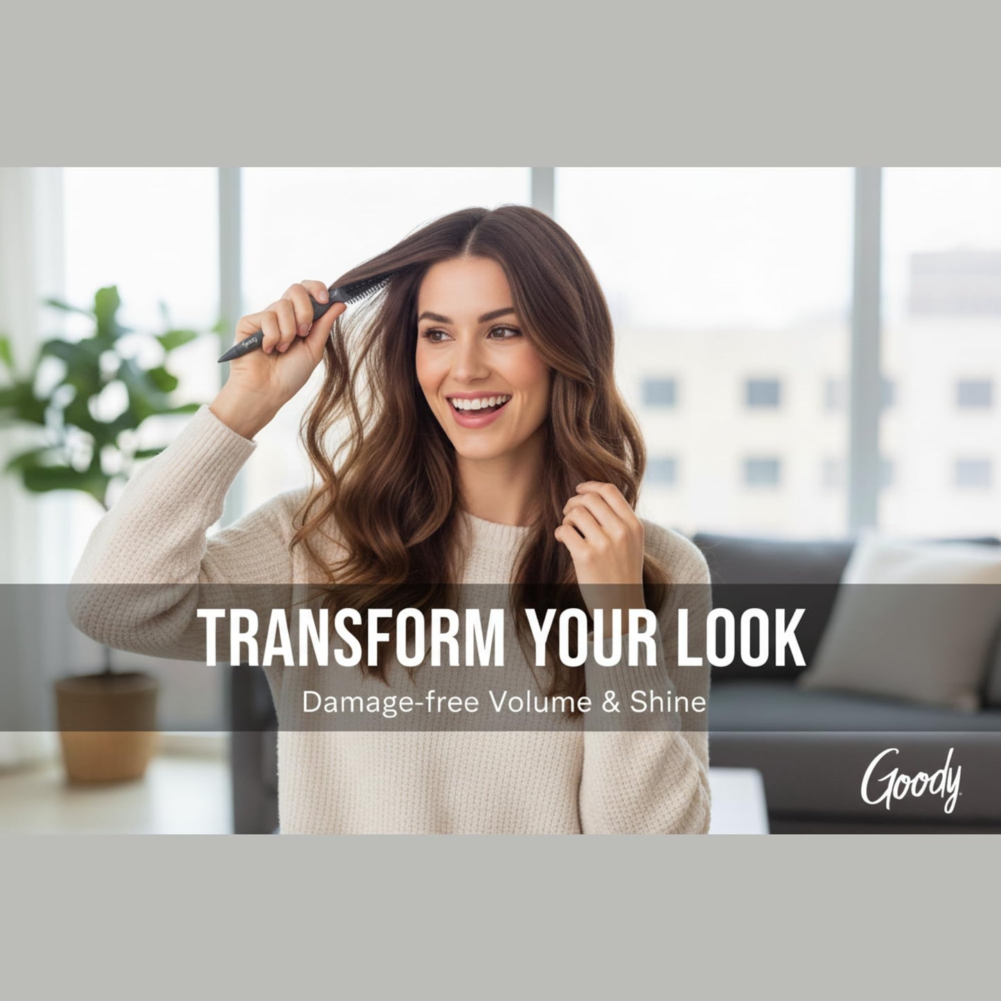 Goody Volume Boost Teasing Brush & Comb Set | Boar Bristle Damage-Free Root Lift & Backcombing Tool for Volumizing & Texture | Works on All Hair Types