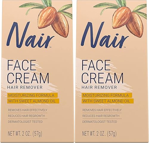 Nair Hair Remover Face Cream, 2 Oz, Pack of 2