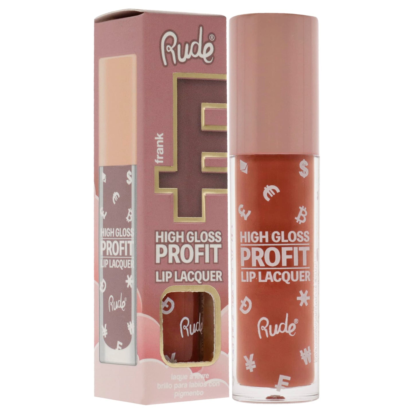 High Gloss Profit Lip Lacquer - Frank by Rude Cosmetics for Women - 0.141 oz Lip Gloss
