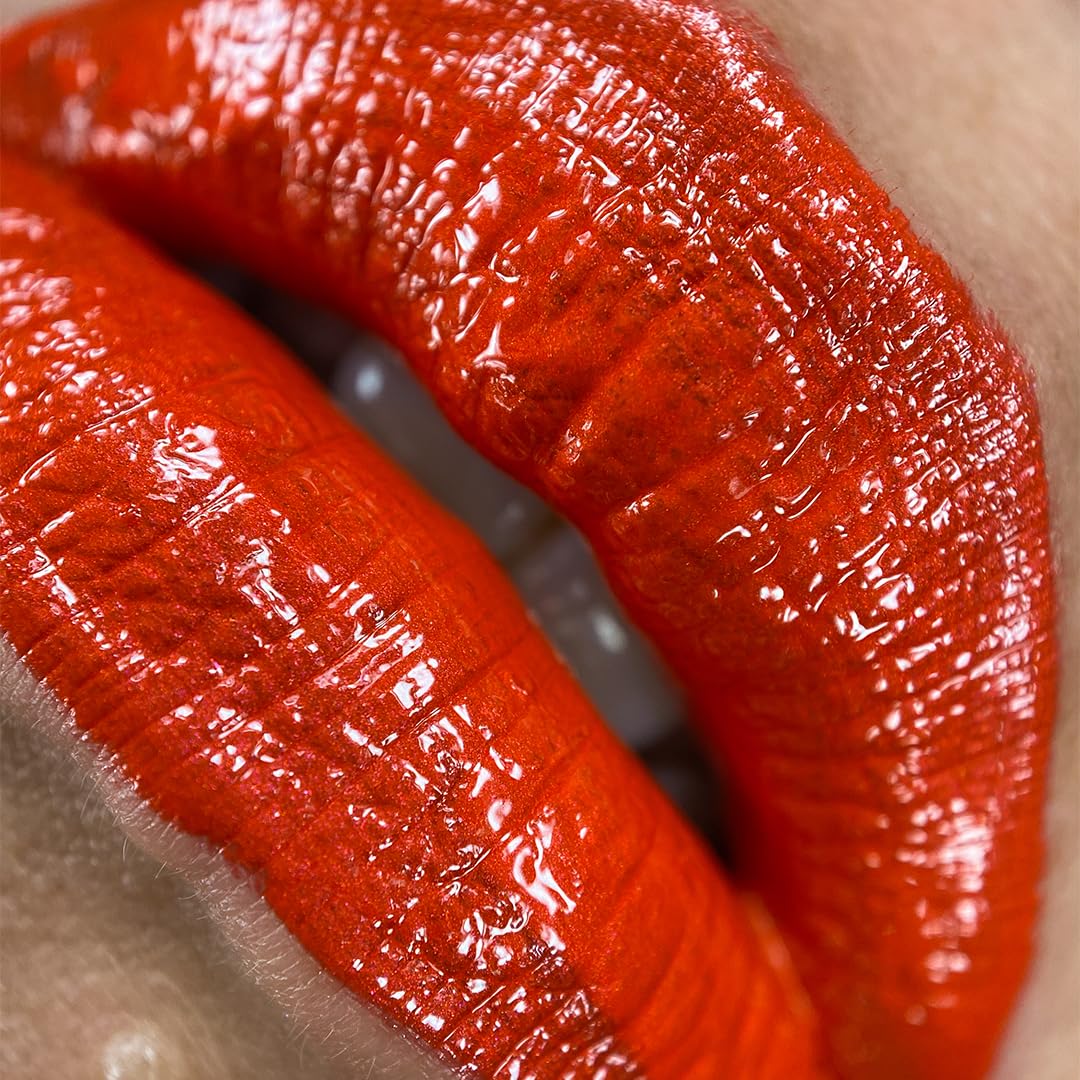 UNICORN SNOT Liquid Metal Lip Paint | Intense Pigment, Non-drying, Metallic Lip Color Makeup | Vegan & Cruelty-free Lip Makeup - LAVA (Fiery Red) Beauty & Personal Care UNICORN SNOT