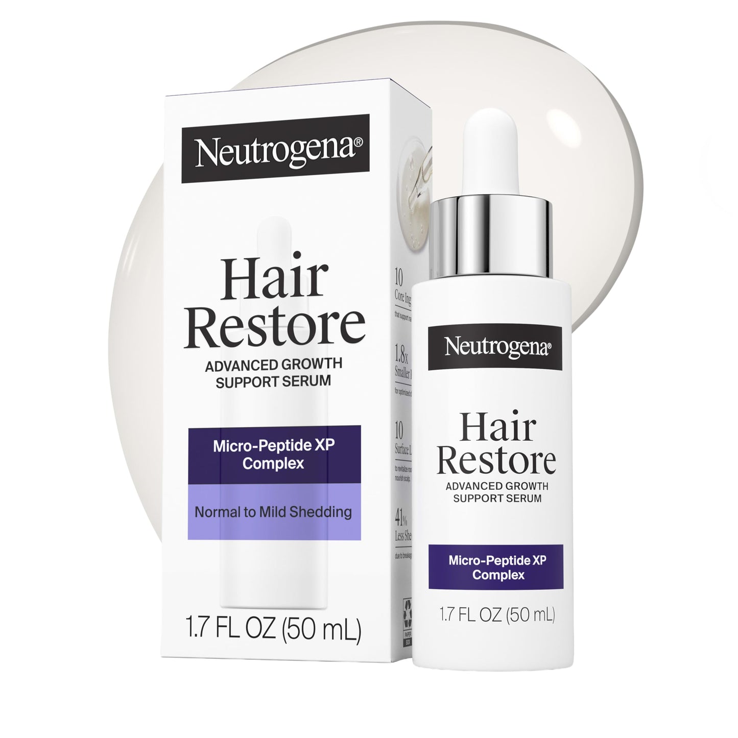 Neutrogena Hair Restore Hair and Scalp Serum Fragrance-Free, 1.7 fl oz Beauty and Personal Care Neutrogena Default Title